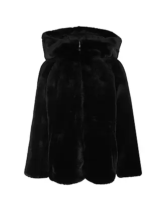 EMPORIO ARMANI | Wendejacke in Felloptik | schwarz